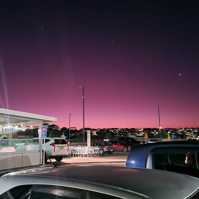 Picture Over A Parking Lot In New Zealand (No Filter, Like Wrf)