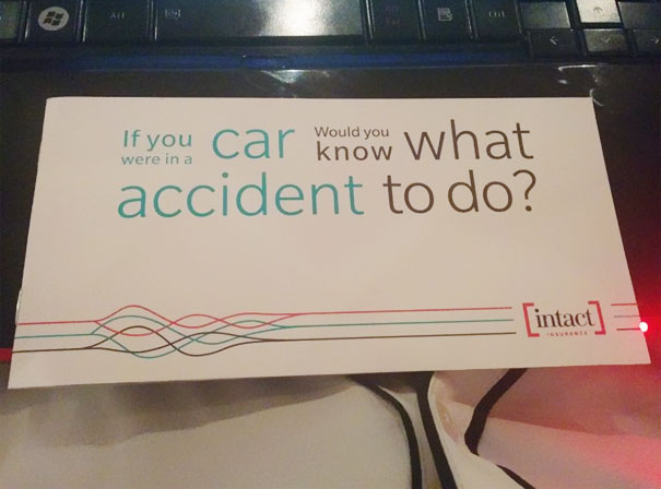 If You Were In A Car Would You Know What Accident To Do?
