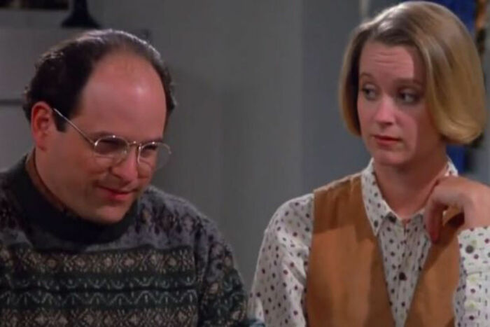 Susan looking at George