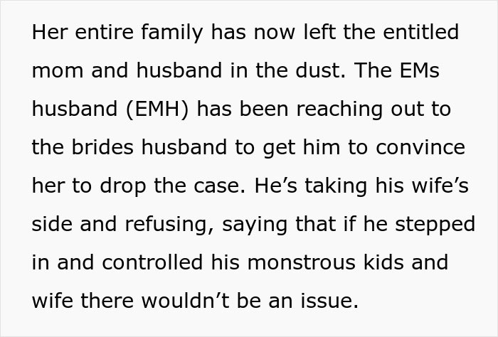 "It's Not My Problem Your Wedding Isn't Kid Friendly": Bride And Groom Take Parents To Court After Their Kids Ruin Their Wedding "It's Not My Problem Your Wedding Isn't Kid Friendly": Bride And Groom Take Parents To Court After Their Kids Ruin Their Wedding