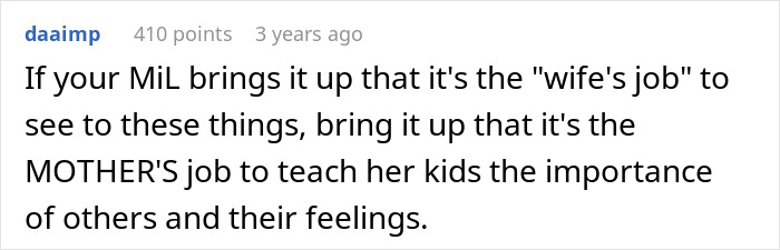 MIL Tells This Woman It's Her "Job" To Make Sure Her Husband Doesn't Forget Things, She Refuses To Be His Personal Reminder MIL Tells This Woman It's Her "Job" To Make Sure Her Husband Doesn't Forget Things, She Refuses To Be His Personal Reminder