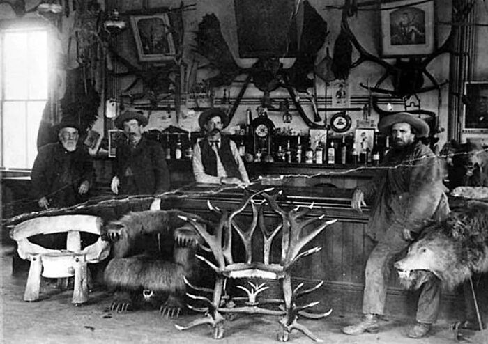 Inside A Bar At The Table Bluff Hotel And Saloon. Humboldt County, California, 1889