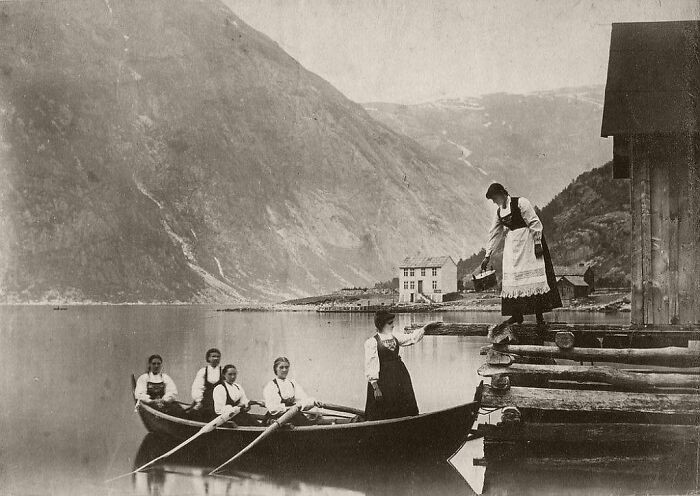 Young Ladies In Norway, 1890s