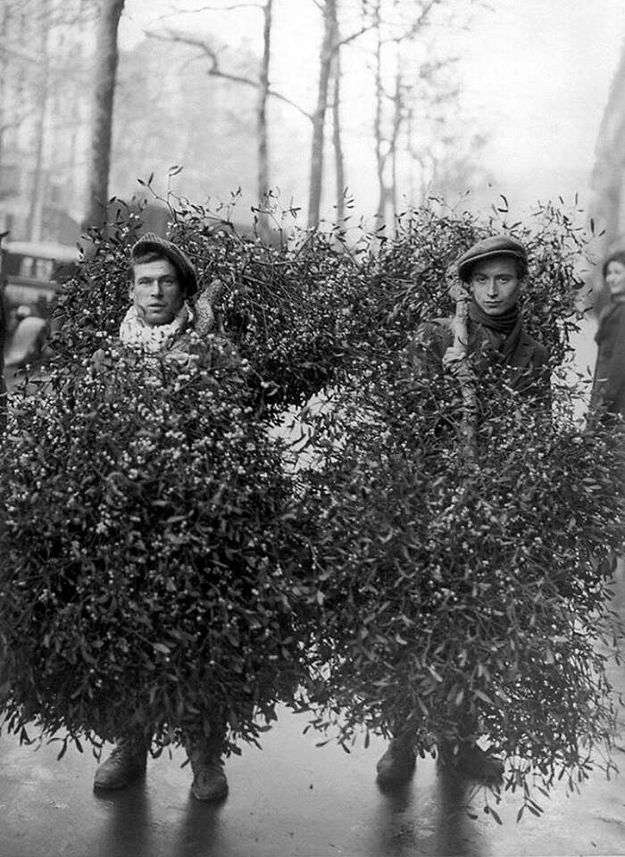 Mistletoe Salesmen, Paris, 1928