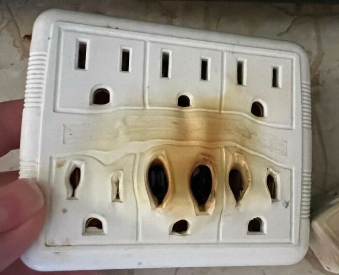 *overloads Electrical Outlet* Electrical Outlet: 😮