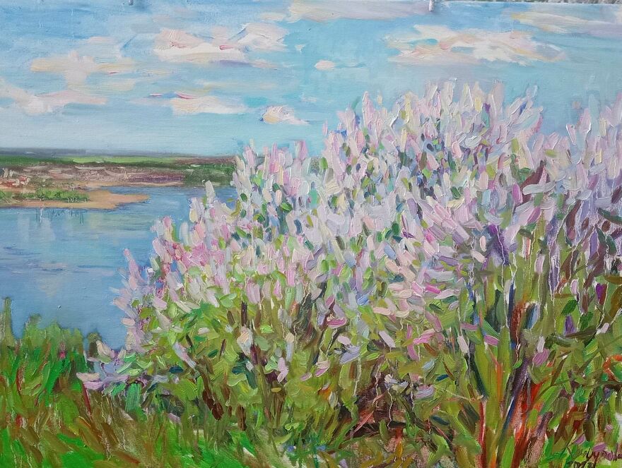 The Story Of A Painting Created In The Open Air In A Frontline City By Maryna Kondurova (9 Pics) The Story Of A Painting Created In The Open Air In A Frontline City By Maryna Kondurova (9 Pics)