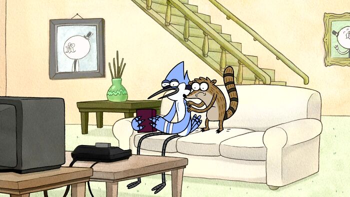 Scene from "Regular Show" cartoon