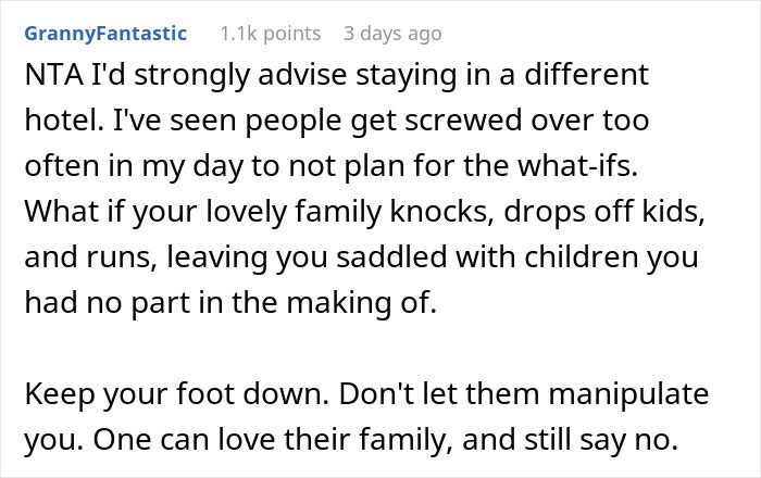 Family Tries Guilt-Tripping A Guy Into Babysitting His 3 Nephews On Vacation, He Refuses And Drama Ensues Family Tries Guilt-Tripping A Guy Into Babysitting His 3 Nephews On Vacation, He Refuses And Drama Ensues
