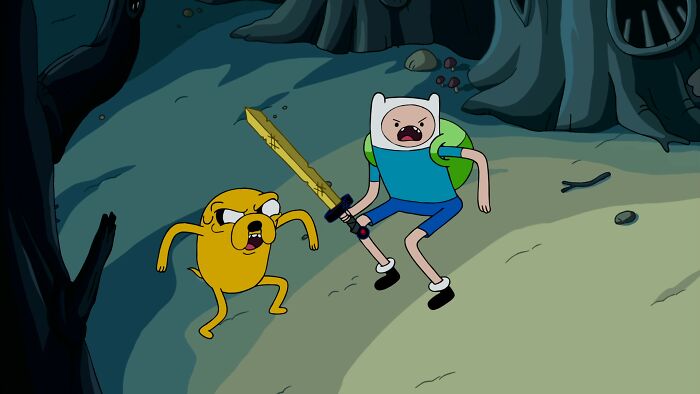 Scene from "Adventure Time" cartoon