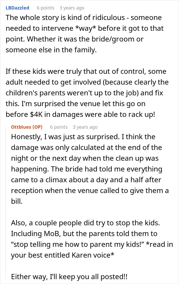 "It's Not My Problem Your Wedding Isn't Kid Friendly": Bride And Groom Take Parents To Court After Their Kids Ruin Their Wedding "It's Not My Problem Your Wedding Isn't Kid Friendly": Bride And Groom Take Parents To Court After Their Kids Ruin Their Wedding