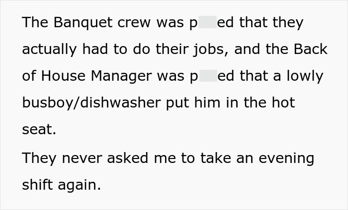 Manager Ignores His Part Of The Deal With Busboy, Regrets It When He Just Up And Leaves, Leaving The Place In Complete Pandemonium