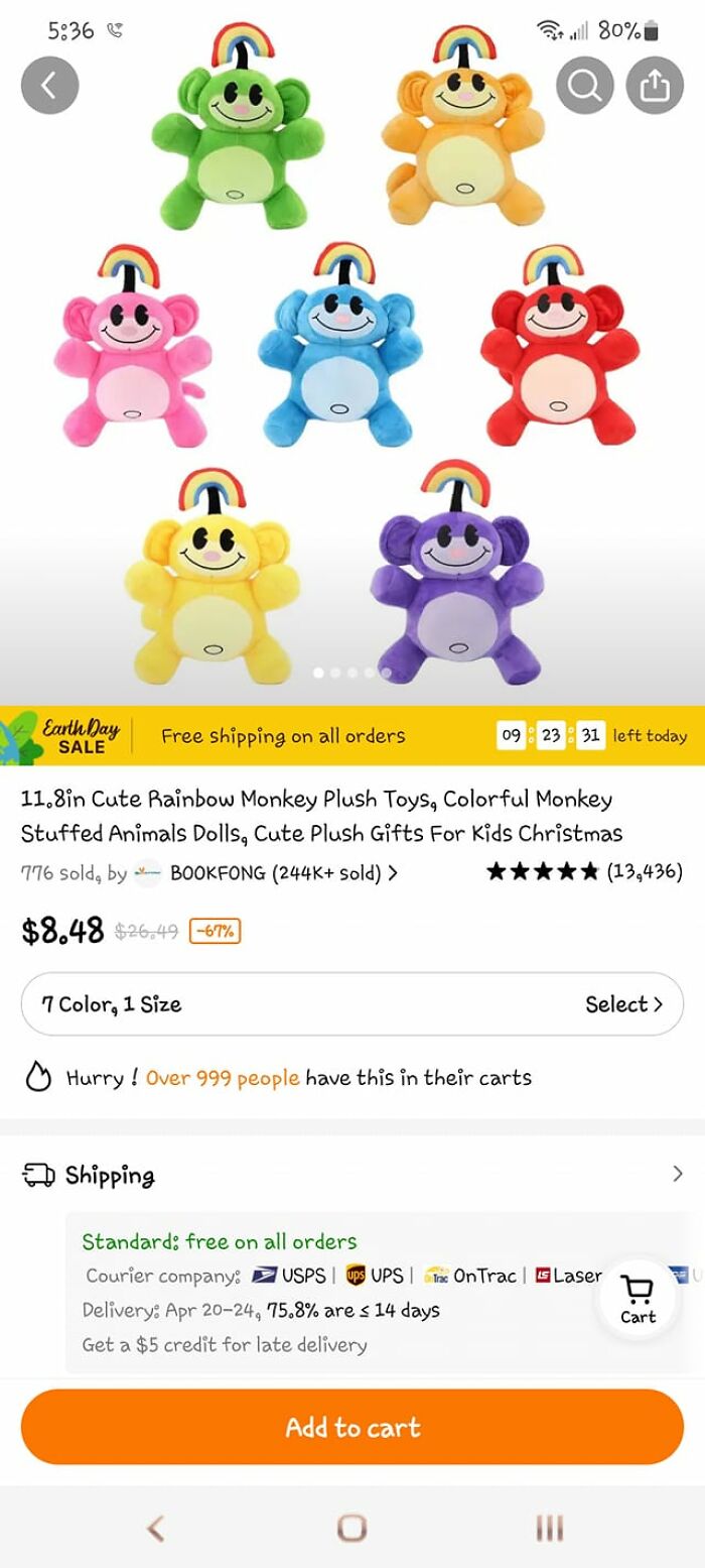 Iykyk, But Child Me Is Screaming!!!! Rainbow Monkeys! I Found Them On Temu!!!