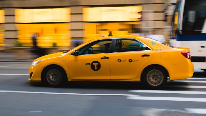 A yellow cab 