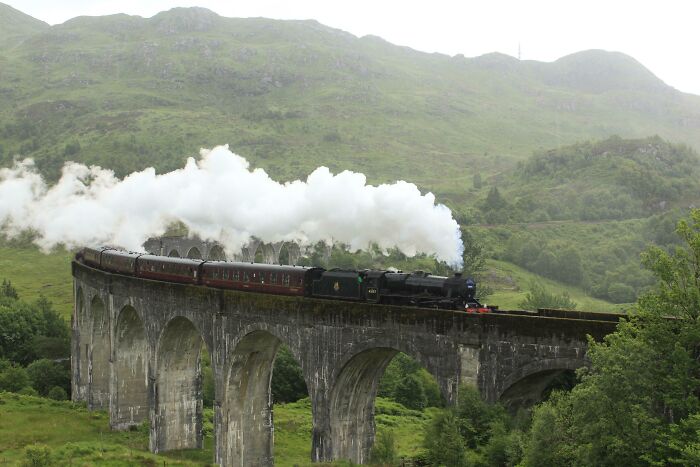 El año pasado, durante mi viaje a Escocia, vi el expreso de Hogwarts