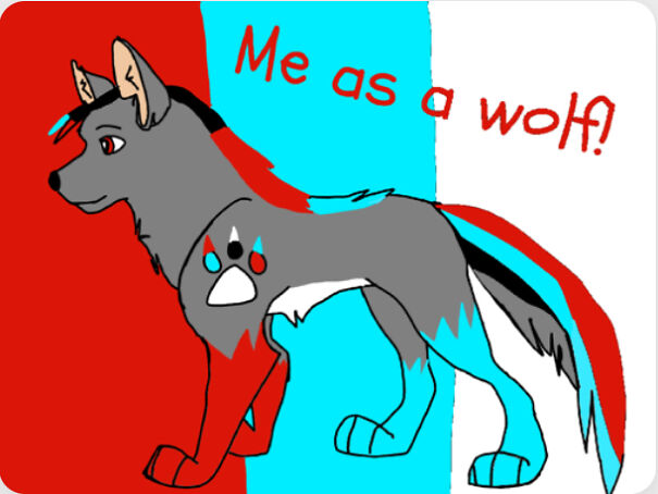 I Decided To Draw Myself As A Wolf 😎🐺