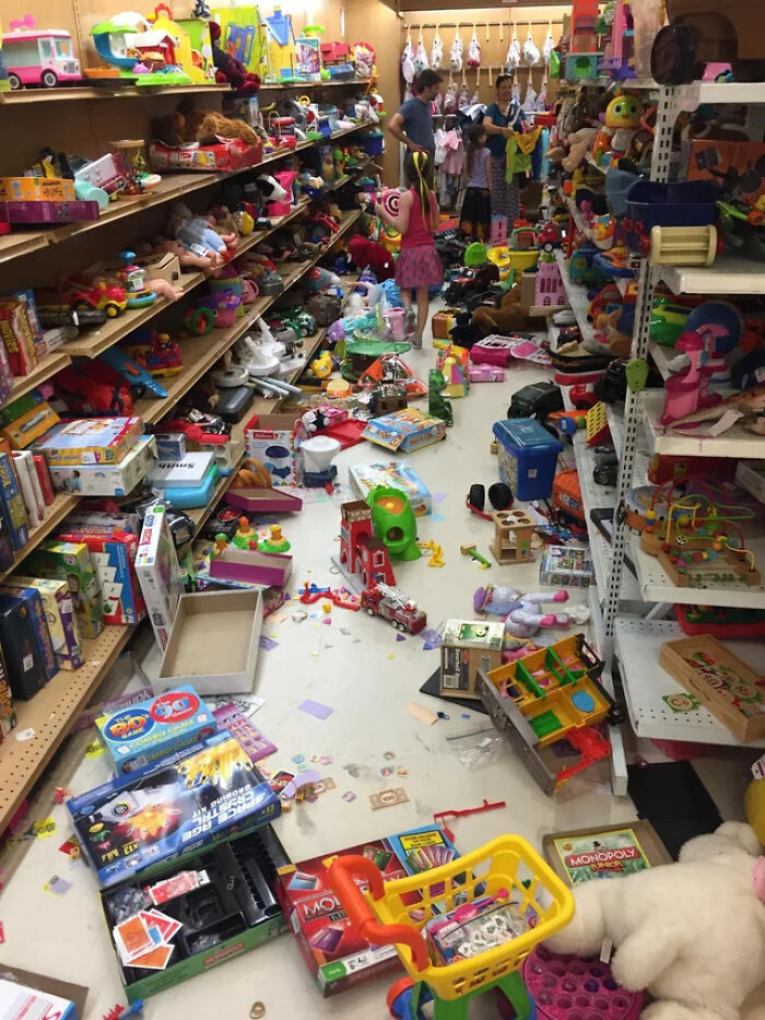 Kids Trash Thrift Shop's Toy Section, Parents Don't Care