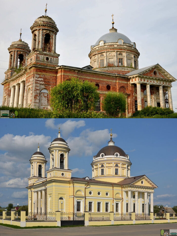 Restoration Of The Temple In The Village Of Shkin, Russia