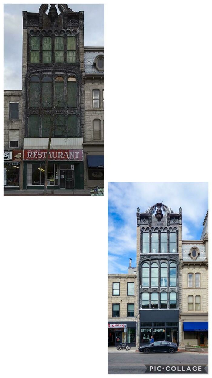 Petrie Building, Gelph, Ontario, Canada. Built In 1882 And Restored In 2018