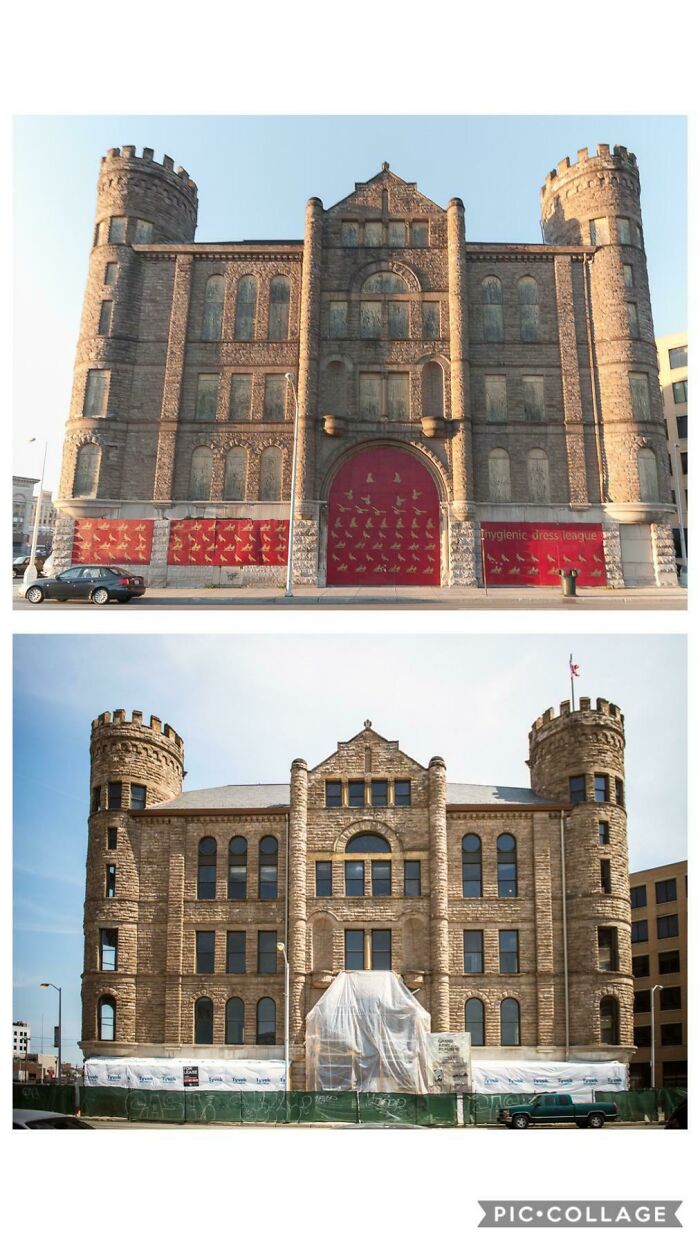 Grand Amry Of The Republic Building, Detroit. Built 1866 And Restored As A Restaurant In 2014