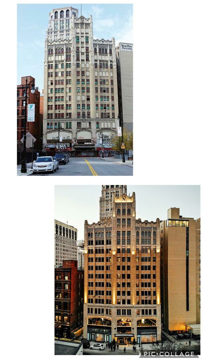 Metropolitan Building, Detroit, USA. Gothic Revival Building Designed By Weston & Ellington, Built In 1925 And Restored In 2018!