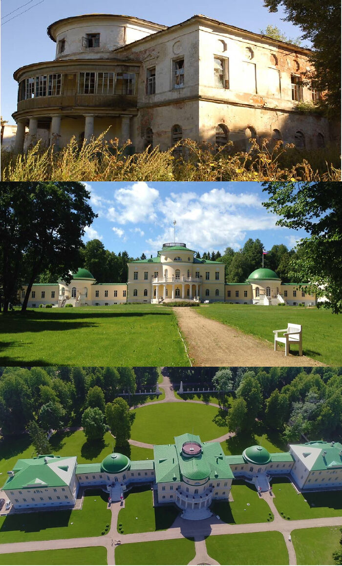 A Restored Manor House In Russia
