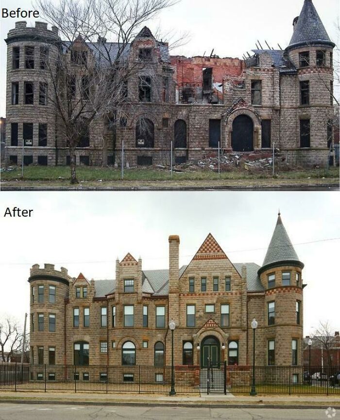 James Scott Mansion, Detroit Mi. Built In 1887, Abandond In 1975, Rebuilt And Restored In 2016