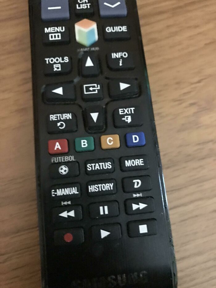 The Hotel I'm Staying At In Brazil Has A Remote That Comes With An Immediate Soccer-Watching Button