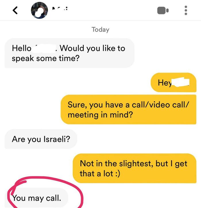 I May Call - But Only Because I’m Not Jewish