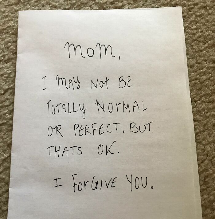 The Front Cover Of The Card My Sister Made For Mother’s Day