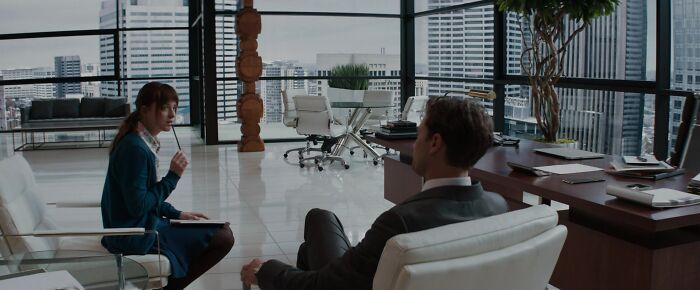 Anastasia interviewing Christian 