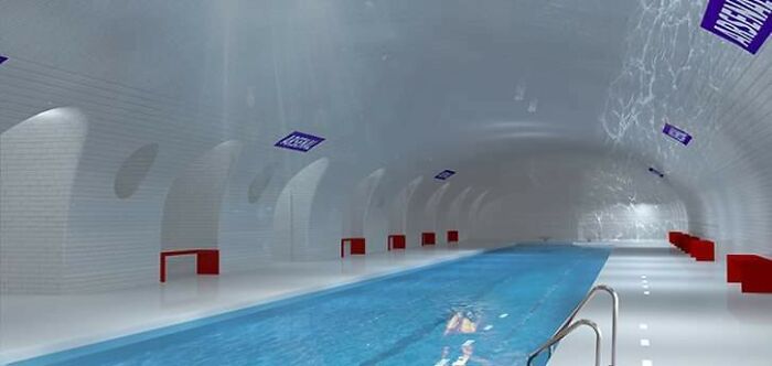 Las estaciones de metro abandonadas de París se reutilizan como piscinas