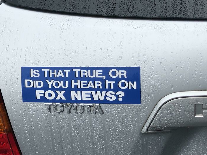 A Bumper Sticker I Saw In My Travels Today