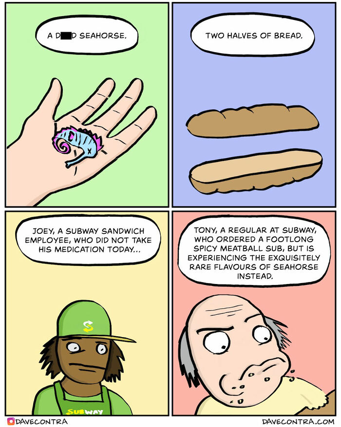 New Whimsically Dark Comics By Dave Contra That You Won’t Believe Your Eyes