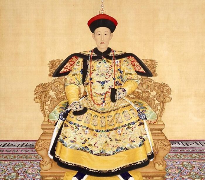 Colorful picture of Qianlong Emperor 