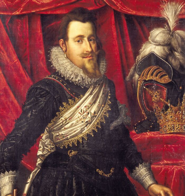 Colorful picture of Christian IV 