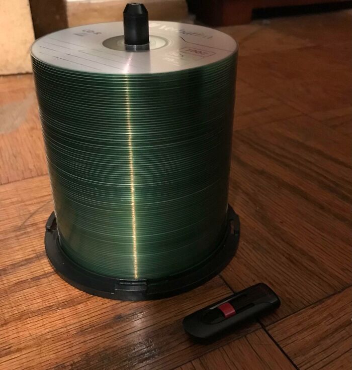 64gb USB Drive vs. 70gb Worth Of CDs