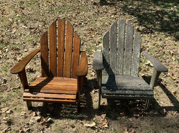 Adirondack Chairs Before And After