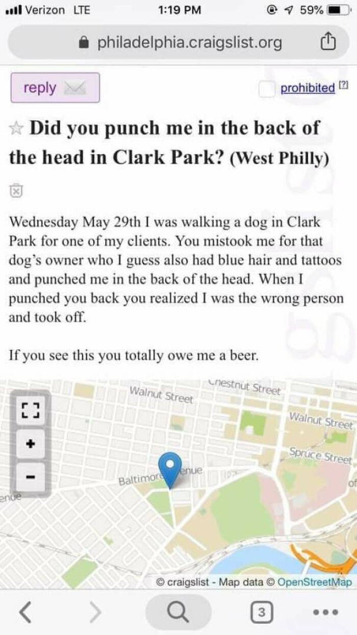 Did You Punch Me In The Back Of The Head In The Park?