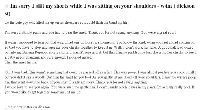 "I S**t My Shorts"