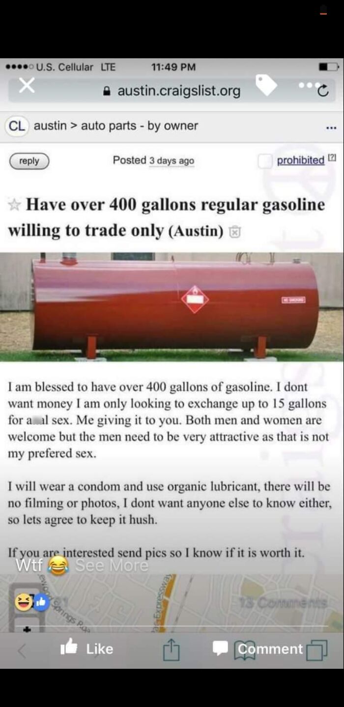 Gasoline For Anal Sex