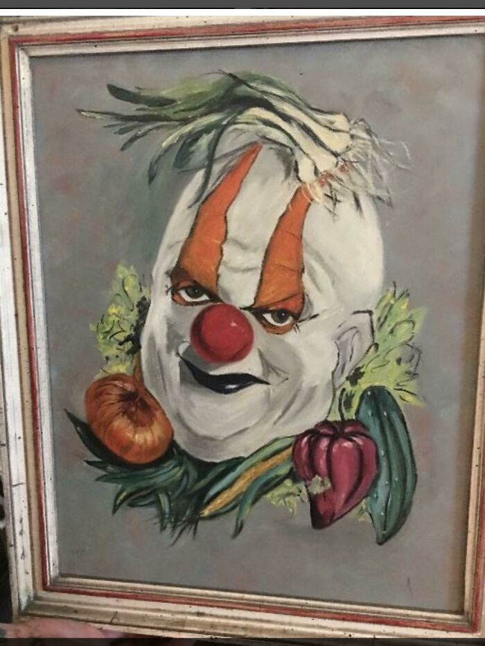 Veggie Clown Portrait - Double The Scary, Double The Fun $16