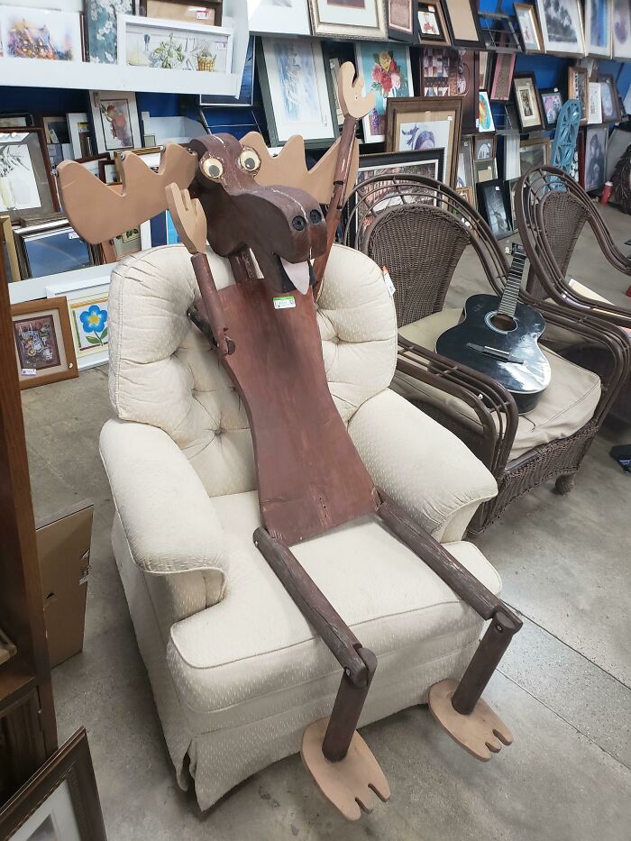 C & R At Goodwill- Wooden Moose