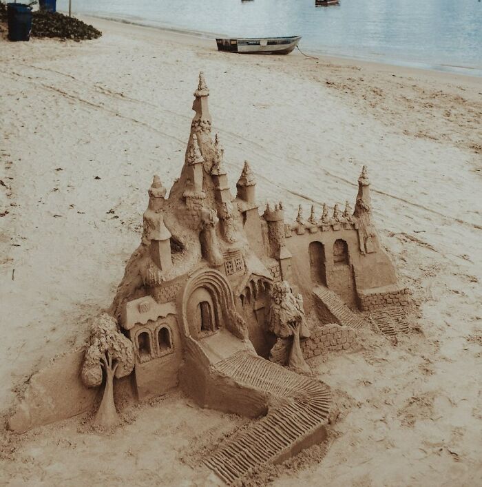 sandcastle at the beach