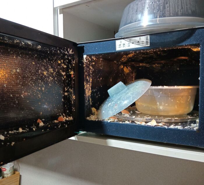 A Cooking Tip: Don't Boil Eggs In A Microwave