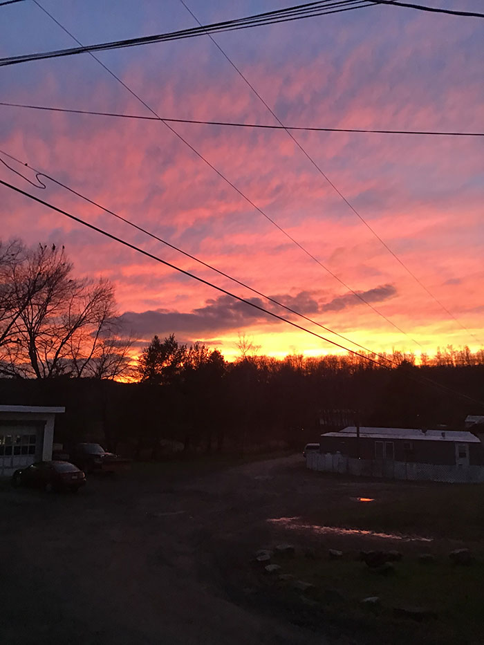 Gorgeous Sunset, Unedited. This Is The Community I Live In