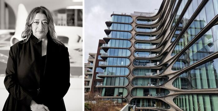 Pictures of Zaha Hadid and 520 West 28th Street