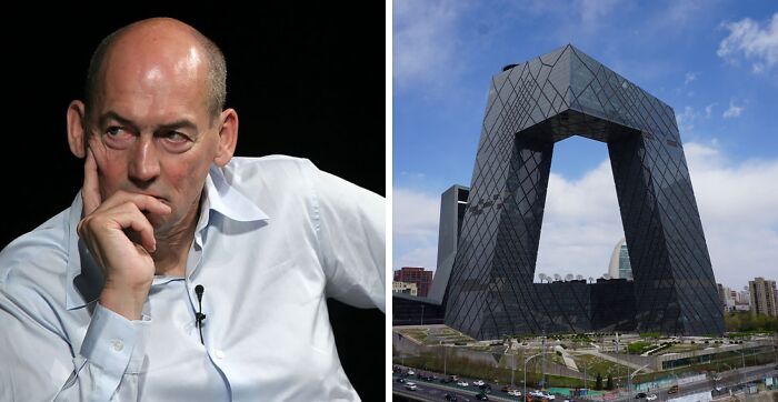 Pictures of Rem Koolhaas and China Central Television HQ