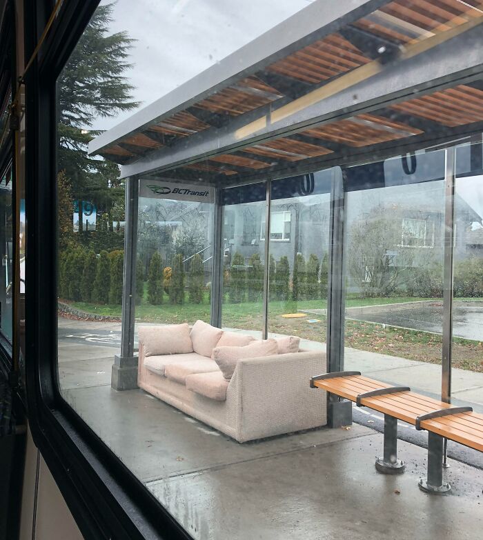The Sofa At This Bus Stop