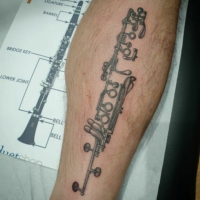 Clarinet tattoo