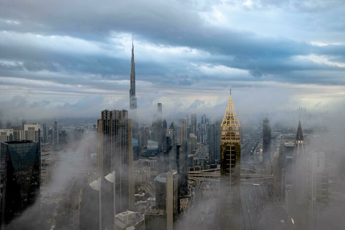 Fog Rolling Over Dubai